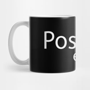 Positive energy creative text design Mug